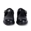 Zapatos de niña Lach T-Bar de piel negra