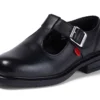 Zapatos de niña Lach T-Bar de piel negra