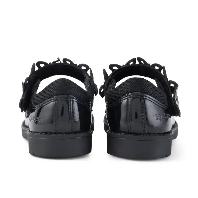 Zapatos de niña Lachly Butterfly Mj de charol negro