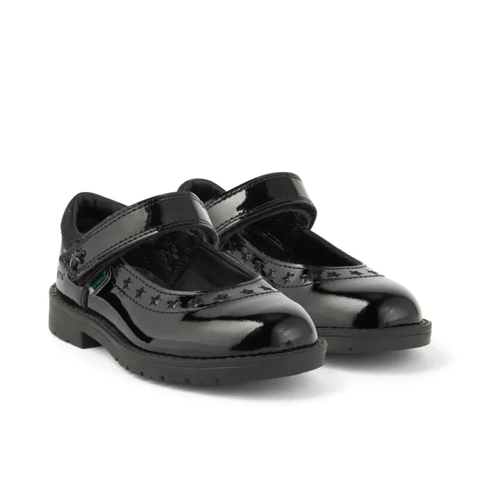 Zapatos de niña Lachly Star MJ de charol negro