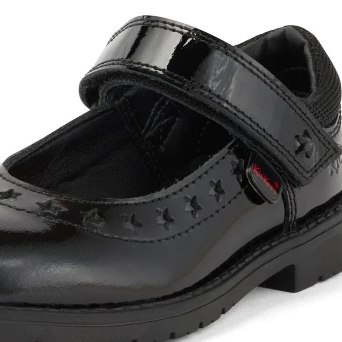 Zapatos de niña Lachly Star MJ de charol negro