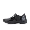 Zapatos de niña pequeña Bridie Brogue T-Vel de charol negro