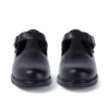Zapatos de piel con barra en T Lach para mujer joven, color negro