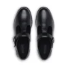 Zapatos de piel con barra en T Lach para mujer joven, color negro