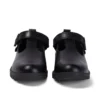 Zapatos de piel con barra en T Lachly para niñas, color negro