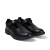 Zapatos de piel con barra en T Lachly para niñas, color negro