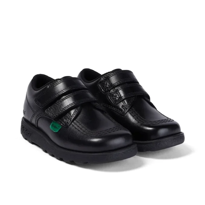 Zapatos de piel Fragma Lo Twin Vel para niño, color negro