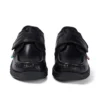 Zapatos de piel Reasan Strap para niño, negros