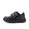 Zapatos de piel Reasan Twin Vel para niño pequeño, color negro