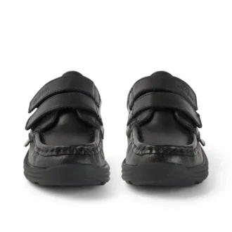 Zapatos de piel Reasan Twin Vel para niño pequeño, color negro