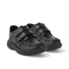 Zapatos de piel Reasan Twin Vel para niño pequeño, color negro