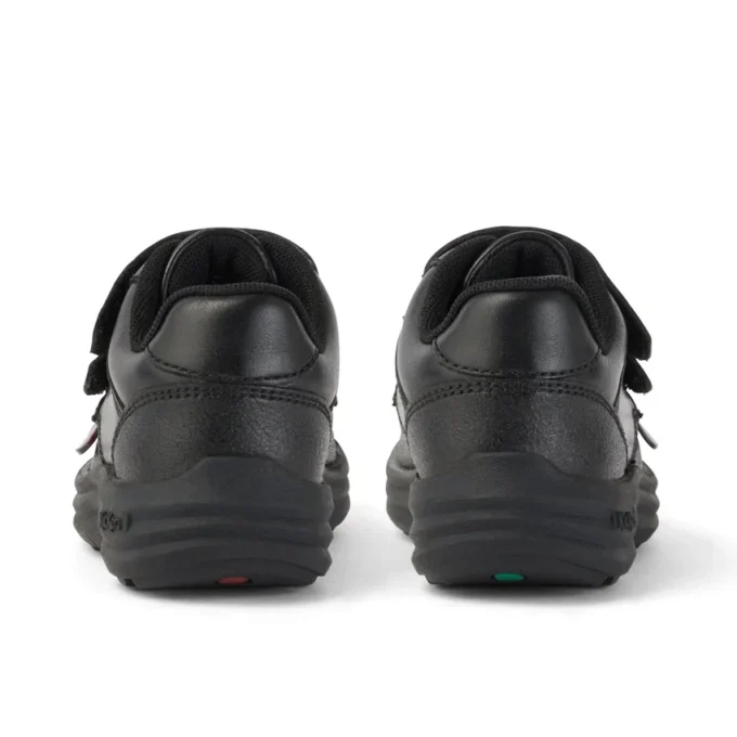 Zapatos de piel Reasan Twin Vel para niño pequeño, color negro
