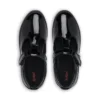 Zapatos Kariko T Bar de charol para niñas, color negro