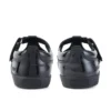 Zapatos Kariko T Bar de charol para niñas, color negro