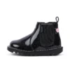 Zapatos Kick Chelsea Galactic de piel para niña, en negro
