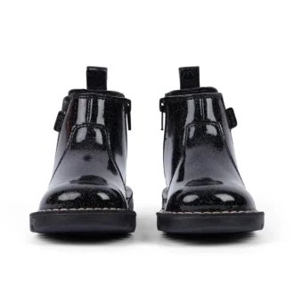 Zapatos Kick Chelsea Galactic de piel para niña, en negro
