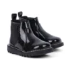 Zapatos Kick Chelsea Galactic de piel para niña, en negro