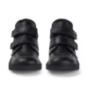 Zapatos Kick Hi Scuff de piel para niño, color negro