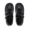 Zapatos Kick Hi Scuff de piel para niño, color negro