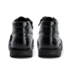 Zapatos Kick Hi Zip de piel sintética y charol para niñas, en color negro