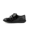 Zapatos Kick Lo Brogue de charol negro para niñas