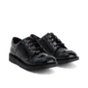 Zapatos Kick Lo para mujer joven, imitación de cuero y charol, negros