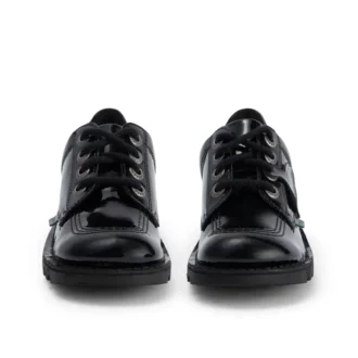 Zapatos Kick Lo para niña, en piel sintética con efecto charol, color negro