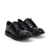 Zapatos Kick Lo para niña, en piel sintética con efecto charol, color negro