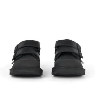 Zapatos Kick Scuff Twin de piel para niño pequeño, negros