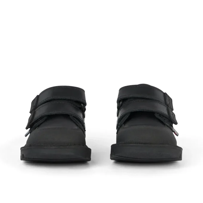 Zapatos Kick Scuff Twin de piel para niño pequeño, negros