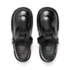 Zapatos Kick T-Bar Bloom de charol negro para niñas