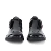 Zapatos Kick T-Bar de charol para mujer joven, color negro