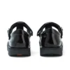 Zapatos Kick T-Bar de charol para mujer joven, color negro
