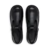 Zapatos Kick T-Bar de piel para mujer joven, color negro