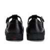 Zapatos Kick T-Bar de piel para mujer joven, color negro