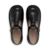 Zapatos Kick T-Bar de piel para niñas, color negro