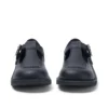 Zapatos Kick T-Bar de piel sintética para niñas, color negro