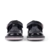 Zapatos Kick T-Bar Galactic de piel negra para niñas pequeñas