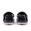 Zapatos Kick T-Bar Galactic de piel negra para niñas pequeñas