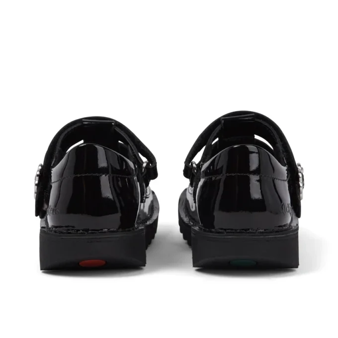 Zapatos Kick T-Bar Meadow de charol negro para niñas