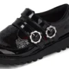 Zapatos Kick T-Bar Meadow de charol negro para niñas