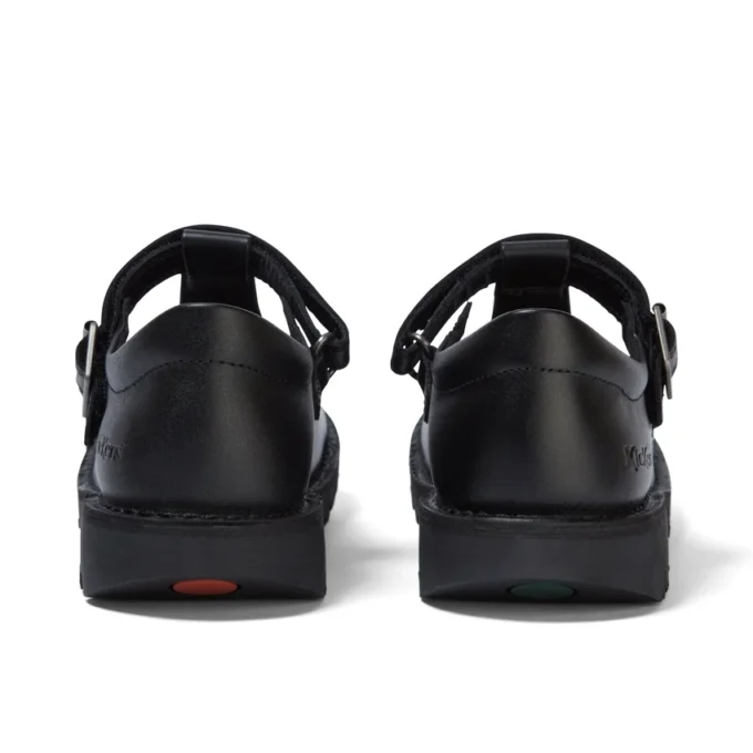Zapatos Kick T-Bar para mujer joven, charol negro