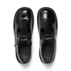 Zapatos Kick T-Bar para mujer joven, de piel sintética, charol, color negro