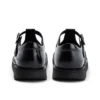 Zapatos Kick T-Bar para mujer joven, de piel sintética, charol, color negro