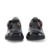 Zapatos Kick T-Bar para niñas pequeñas en charol negro