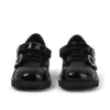 Zapatos Kick T-Bar para niñas pequeñas en charol negro