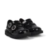 Zapatos Kick T-Bar para niñas pequeñas en charol negro