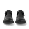 Zapatos Kick T-Bar para niñas y jóvenes, de imitación de cuero, negros