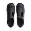 Zapatos Kick T-Bar para niñas y jóvenes, de imitación de cuero, negros