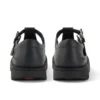 Zapatos Kick T-Bar para niñas y jóvenes, de imitación de cuero, negros